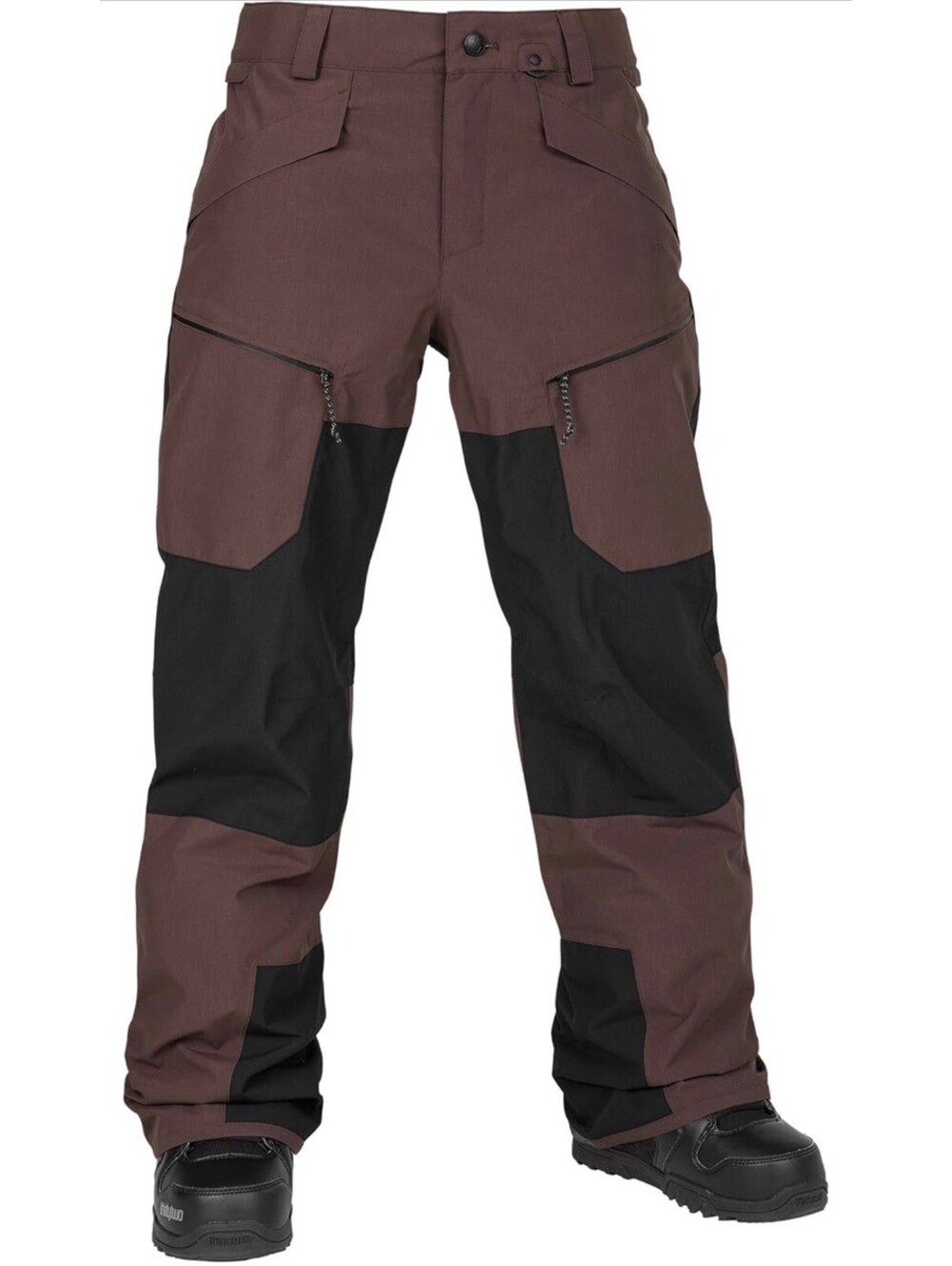 Volcom Stone Mica 20k Snowboard Ski Pant Women's Size S Mahogany